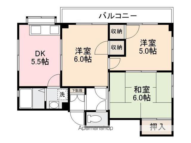 ソニックビル(3DK/3階)の間取り写真