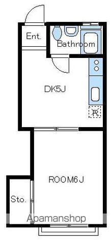 ヴィラ長月(1DK/1階)の間取り写真