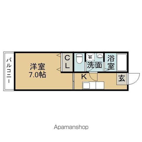 プリマベーラ(1K/3階)の間取り写真