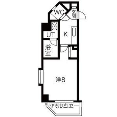 シティライフ池下西(1K/1階)の間取り写真