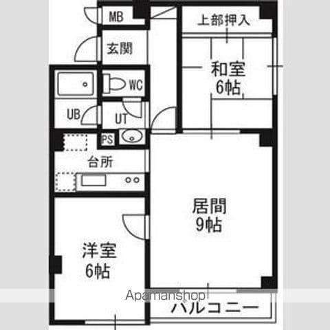 ル・ノール平岸駅前(2LDK/4階)の間取り写真