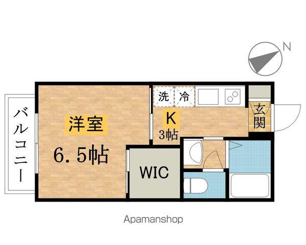 エミネンスⅠ(1K/2階)の間取り写真