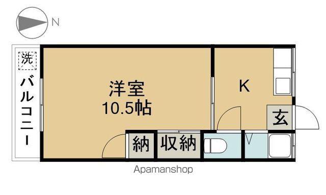 コーポ坂田(1K/2階)の間取り写真