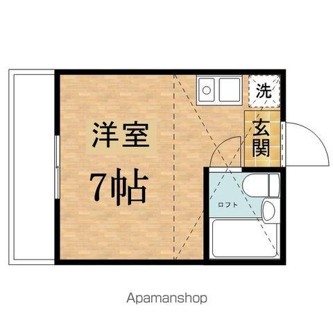 メゾンドールタイラⅠ(ワンルーム/2階)の間取り写真