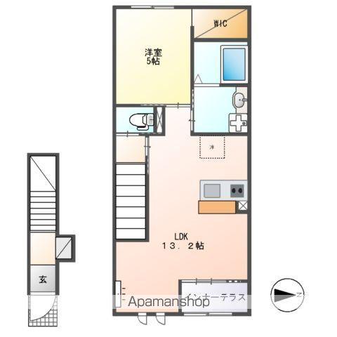 サウザンドリーフ(1LDK/2階)の間取り写真