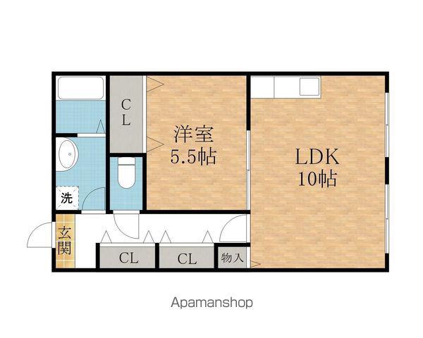 松ぼっくり(1LDK/1階)の間取り写真