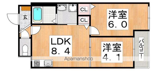 MAISON M&W(2LDK/2階)の間取り写真