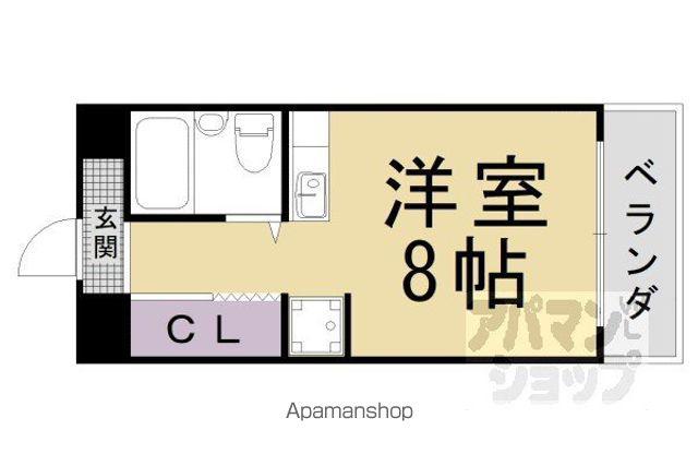 ANNEX JIRO(1K/3階)の間取り写真