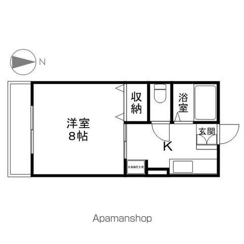 シティハイム今井(1K/1階)の間取り写真