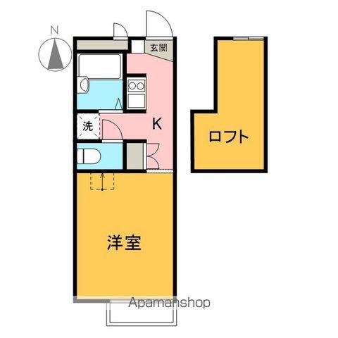 IRISA(ワンルーム/1階)の間取り写真