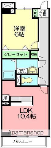 MGM BLDG.Ⅰ(1LDK/1階)の間取り写真