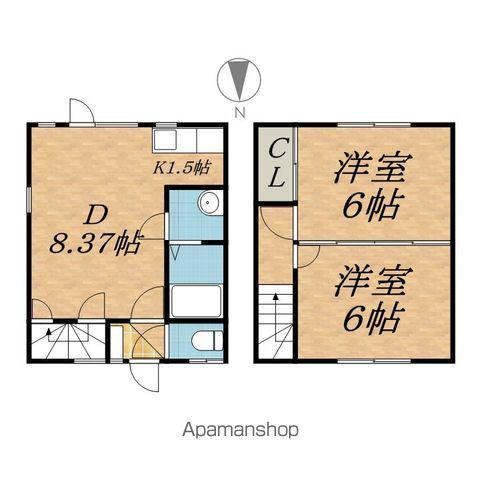 三条ハイツ(2DK)の間取り写真