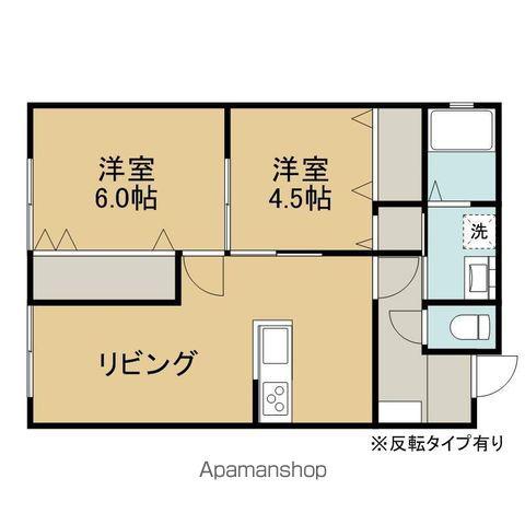 SEハウス(2LDK/1階)の間取り写真