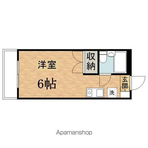 レジデンス小川(ワンルーム/2階)の間取り写真