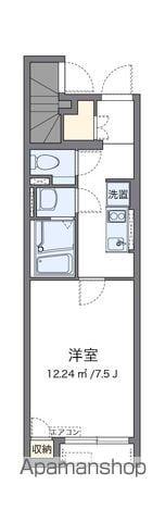 クレイノランブラス(1K/1階)の間取り写真