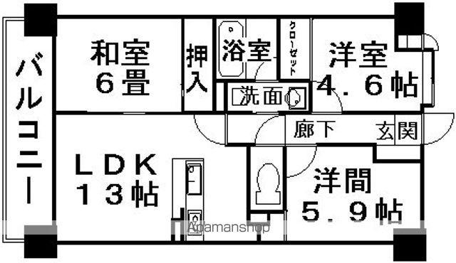 プラム石坂(3LDK/1階)の間取り写真