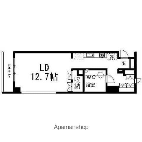 太子堂イースト(ワンルーム/2階)の間取り写真
