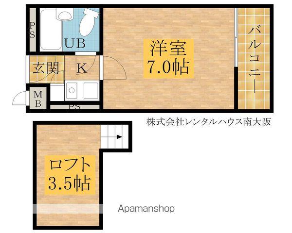 COLLECTION筋海町(1K/1階)の間取り写真