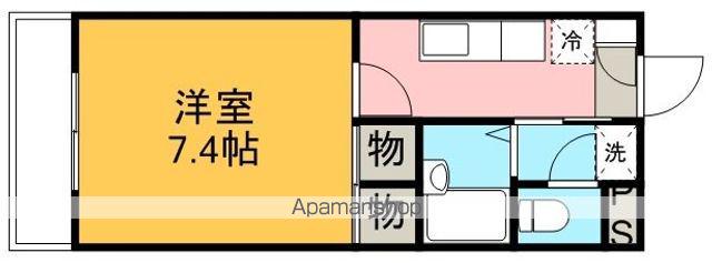 パークプラザⅠ(1K/3階)の間取り写真