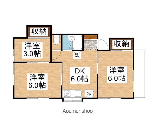 久喜南ハイム(2SDK/1階)の間取り写真