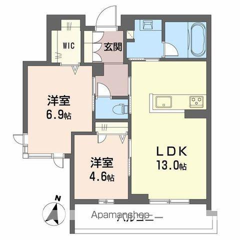 プライムフェルトⅡ(2LDK/2階)の間取り写真