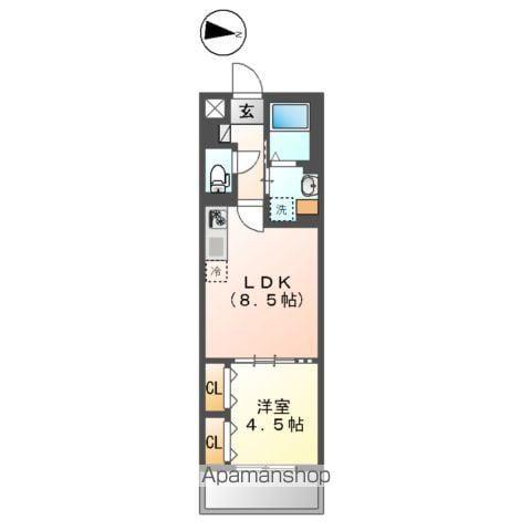 フェリーチェ(1LDK/1階)の間取り写真