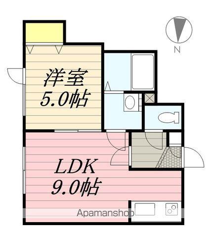 グランディール(1LDK/1階)の間取り写真