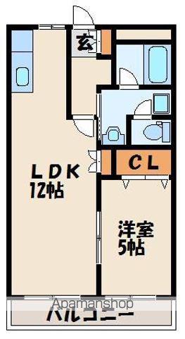 ピュア ロイアルⅠ(1LDK/2階)の間取り写真