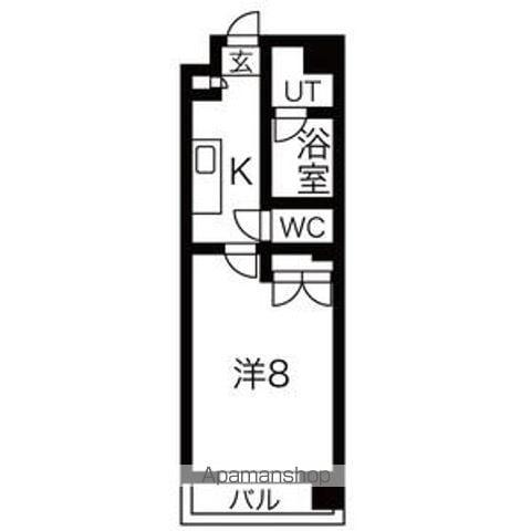 シティライフ池下駅前(1K/5階)の間取り写真