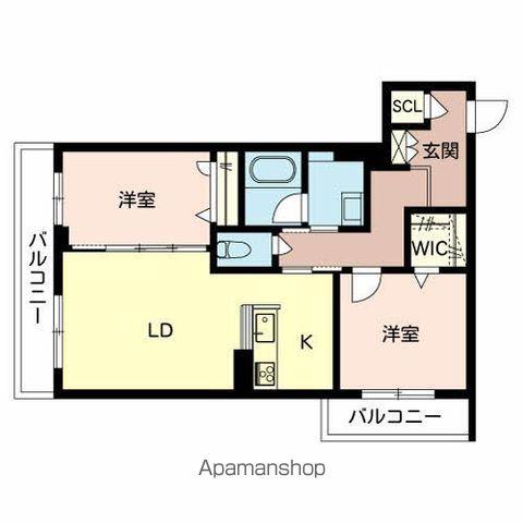 SHAMAISON LEA LEA LUANA(2LDK/3階)の間取り写真