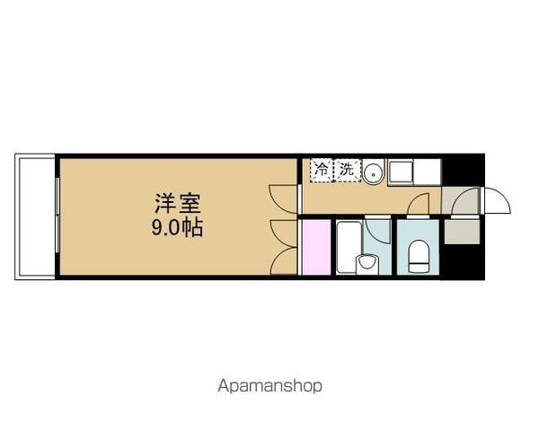 ライオンズマンション・ポートタウン今治(1DK/6階)の間取り写真