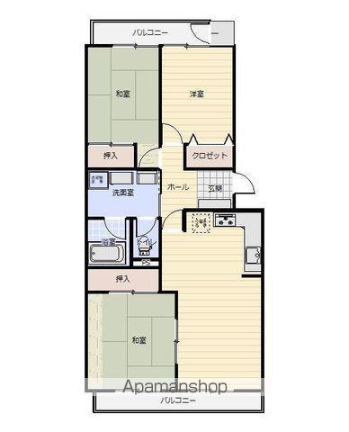 メゾン大山(3LDK/1階)の間取り写真