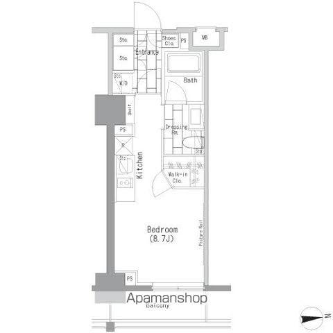 ザ・パークハビオ上野レジデンス 2階階 間取り