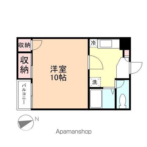 サンシャイン呉羽A棟(1K/2階)の間取り写真