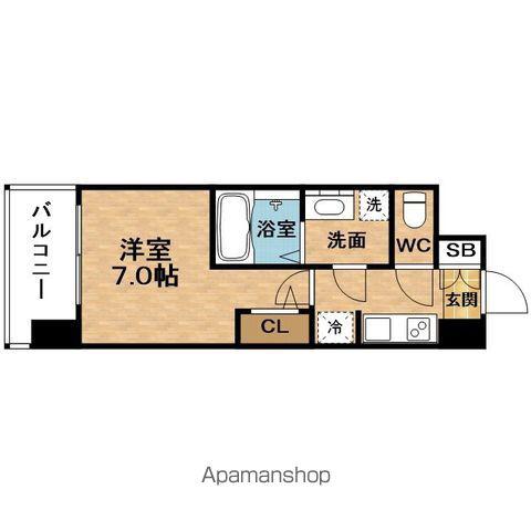 S-RESIDENCE OSAKADOSHIN(1K/15階)の間取り写真