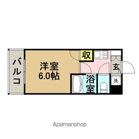 フォルム博多(1K/7階)の間取り写真