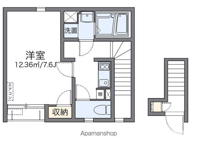 レオネクストアンバー(1K/2階)の間取り写真