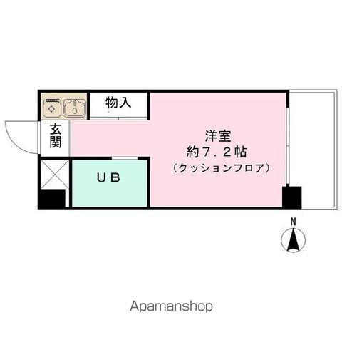 ドミール中野(ワンルーム/2階)の間取り写真