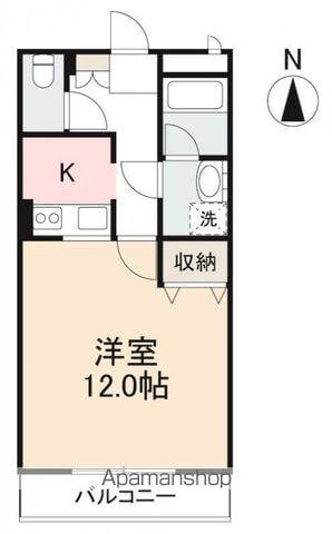 CONFORTEMANABE(1K/4階)の間取り写真