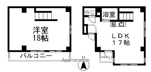 ハウス108今池公園(1LDK/4階)の間取り写真