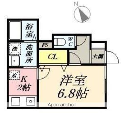 シャノワール岩沼(1K/1階)の間取り写真