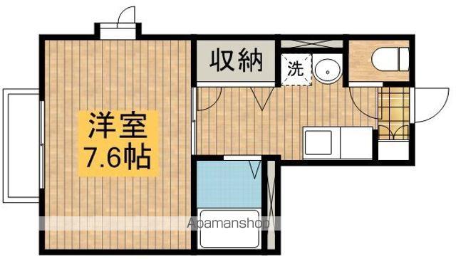 メゾン・ラ・プールB棟(1K/2階)の間取り写真