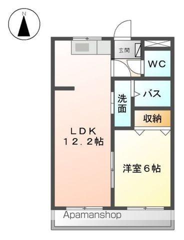 エポック弥生が丘Ⅱ(1LDK/1階)の間取り写真