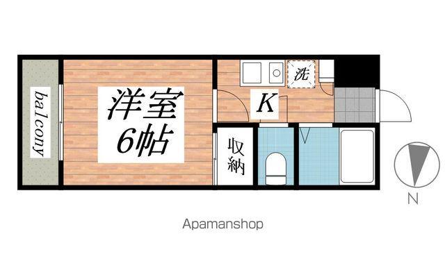 鹿嶋シーサイドヴィラ(1K/1階)の間取り写真