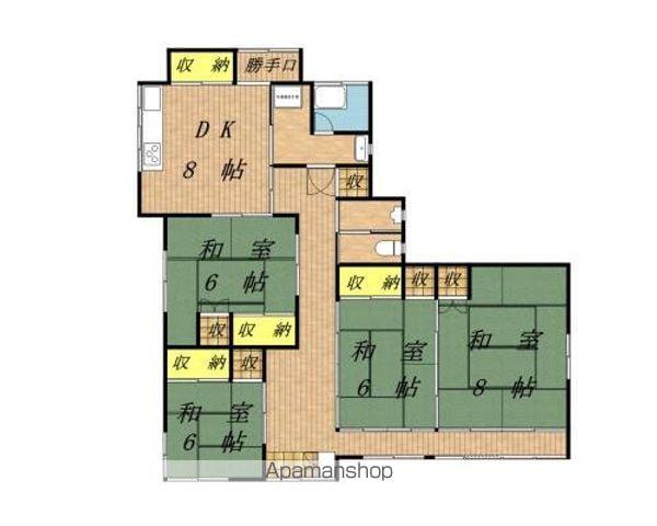 長野県伊那市 1階建 築56年(4DK)の間取り写真