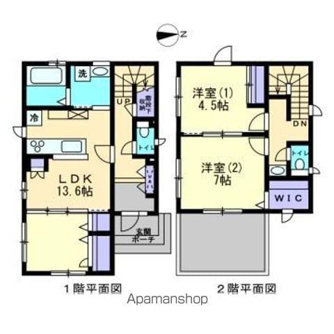 伊予鉄道横河原線 いよ立花駅 徒歩17分 2階建 築10年(2LDK)の間取り写真