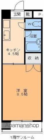 メゾン・ド・シャリオ(1DK/5階)の間取り写真