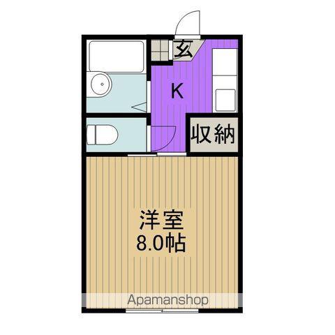 コンフレールサエキ 2(1K/1階)の間取り写真