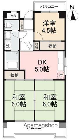 ALL上福岡(3DK/1階)の間取り写真