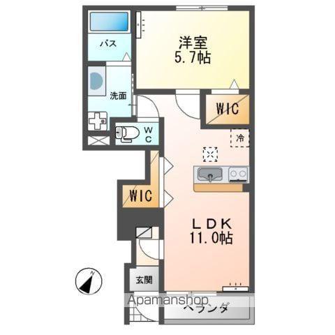 コンフォール K(1LDK/1階)の間取り写真